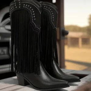 fringe cowgirl boots