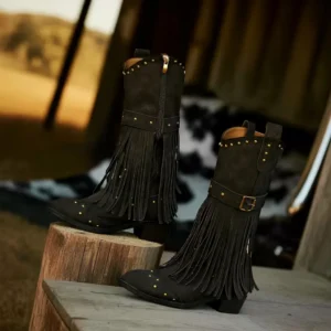 fringe cowgirl boots