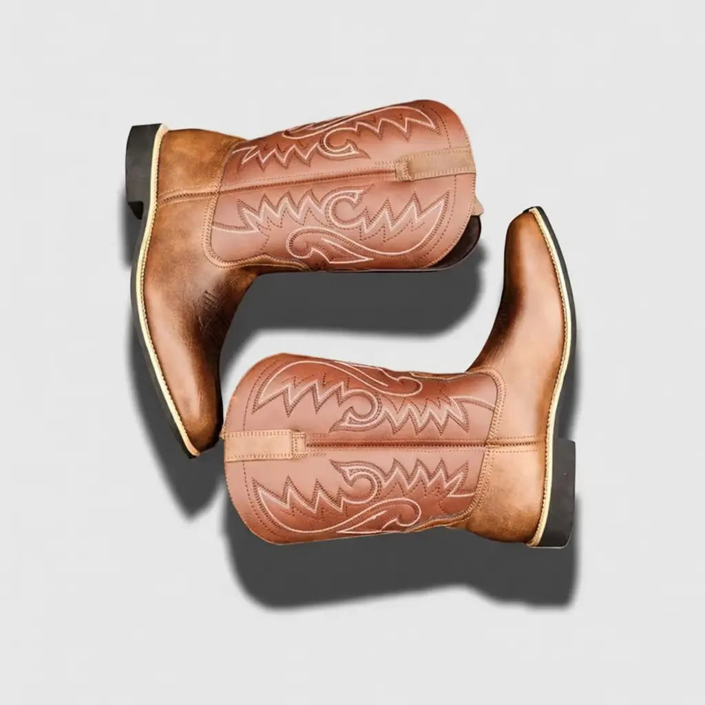 The Frontier Roper | Vintage Cowboy Boots for Men | Classic Cowboy Vintage Boots 3 cowboy boots mens