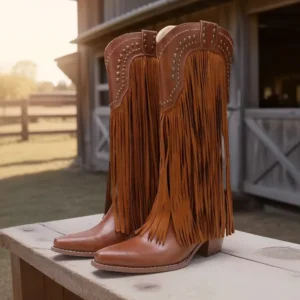 fringe cowgirl boots