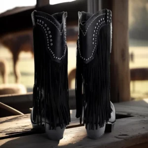 fringe cowgirl boots