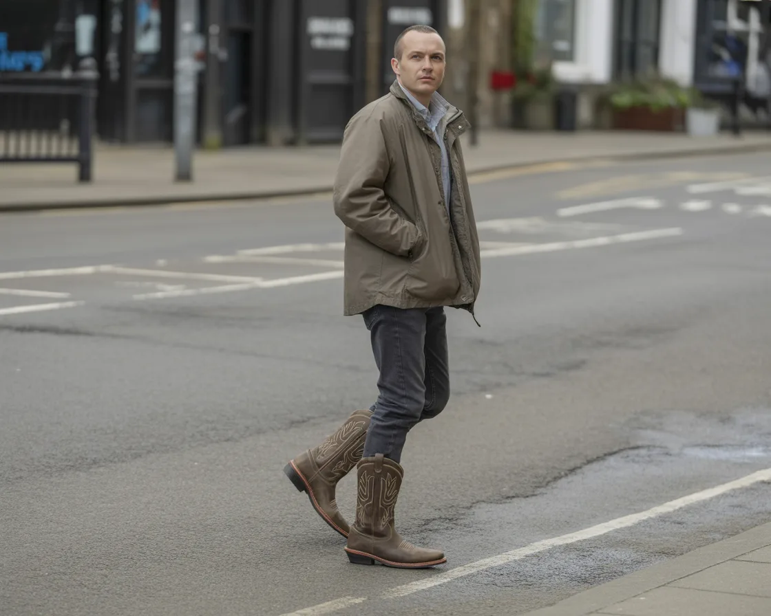 leather cowboy boots