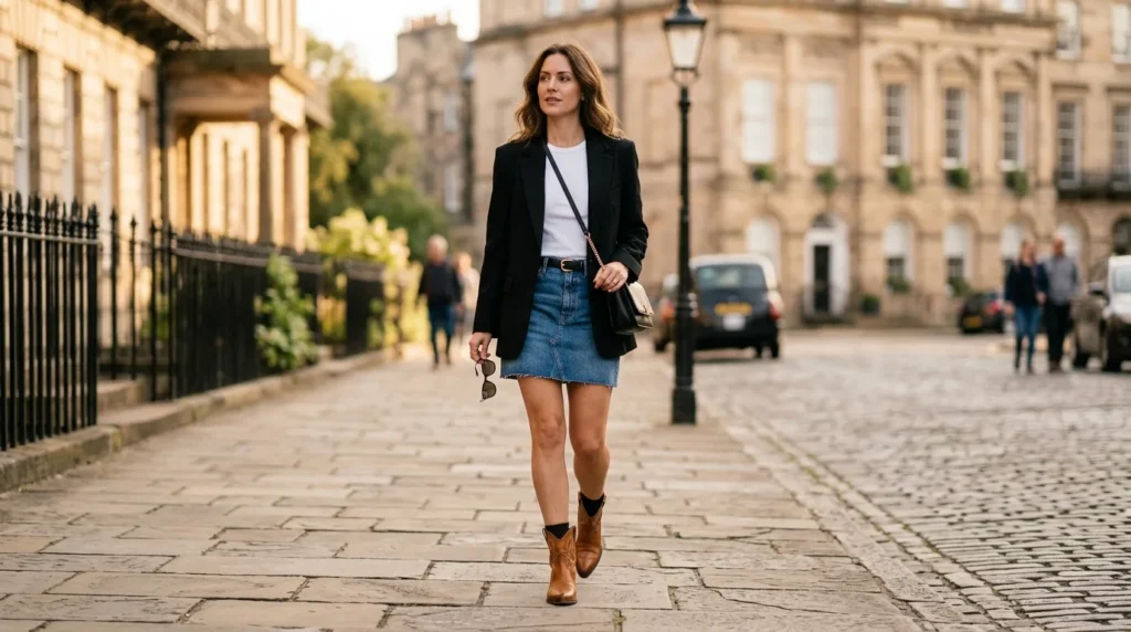 Denim Mini Skirt