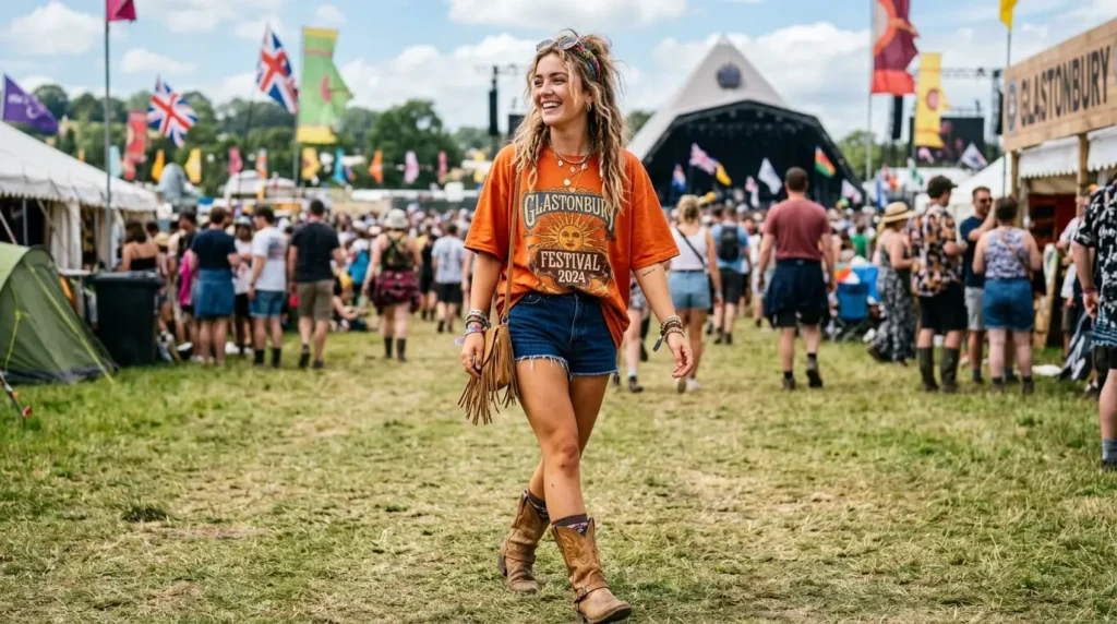 Denim shorts
