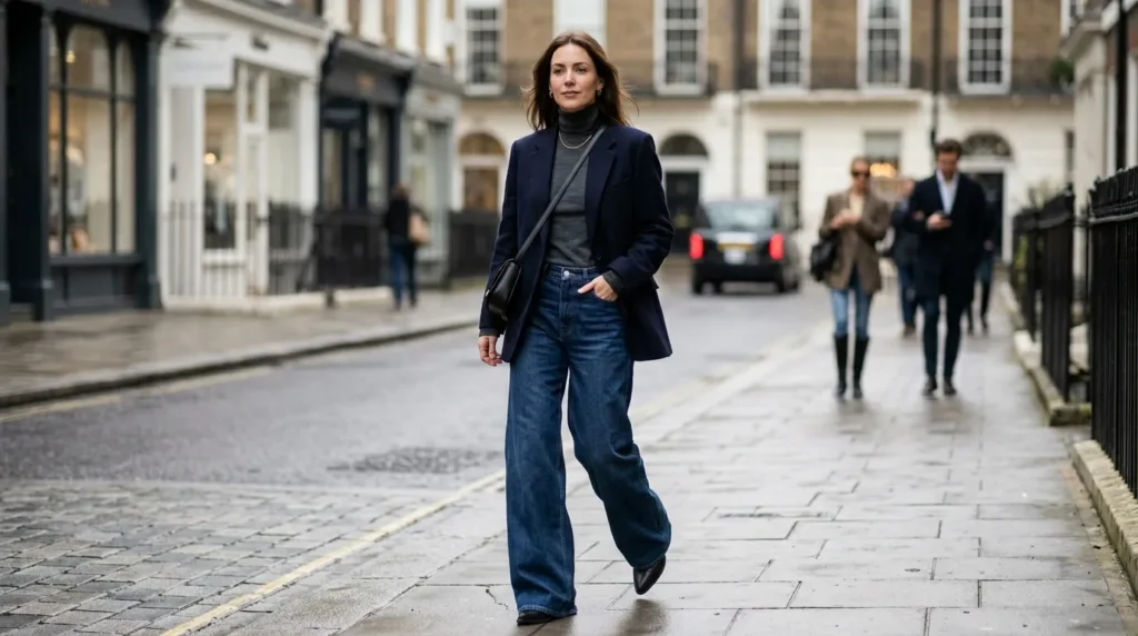 Cowboy Boots With Wide-Leg Jeans